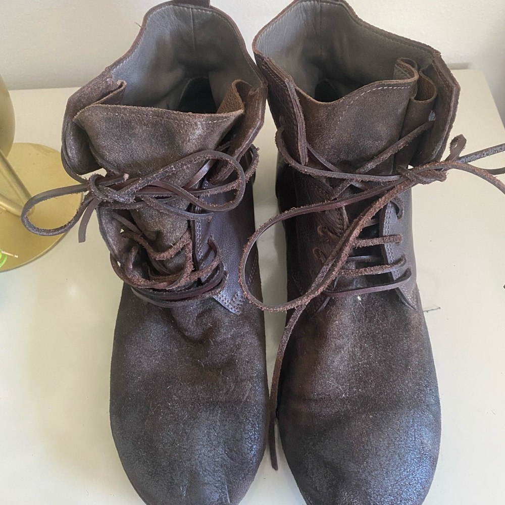 Marsell Dark Brown Leather Ankle Boots